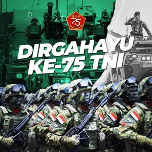 Desain Poster HUT TNI Ke-75 Kemhan Jadi Guyonan Jagat Maya